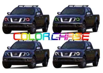 Color Chasing LED Headlight Flow Halo kit for Nissan Frontier 09-19