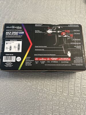 Black Widow By Spectrum BW-HVLP-1.7 56152 Professional HVLP Spray