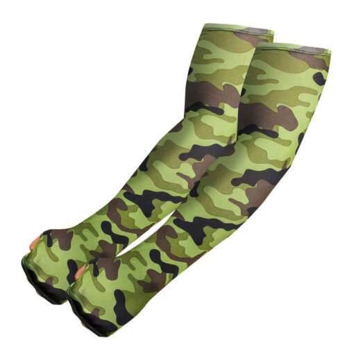 2 Pairs Cooling Arm Sleeves UV Sun Protect Covers For Men Women Outside Sport - Picture 14 of 18