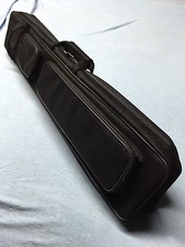 J J Black Angora Soft Sided 4 Butt 8 Shaft Cue Case 4x8 Butterfly Style