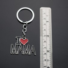 I Love Mama - Heart Keychain - Bag Pendant Charm Mother's Day Birthday Gift