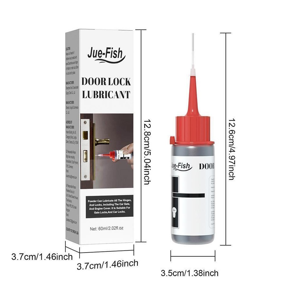 60ml Door Graphite Lock Lubricant Cylinder OilfreePowder F5T7 Ho N