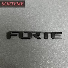 Metal Matte Black Rear Trunk  FORTE  Emblem B...