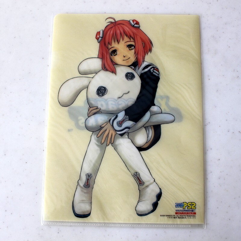 NEW XENOSAGA MOMO B5 Clear file Famitsu Japan TV Game Magazine