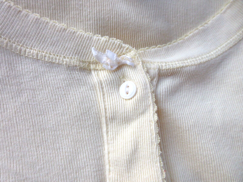 RALPH LAUREN VTG ROUGHWEAR BUTTON FRONT SLV TOP SIZE M MAIZE COLOR HONG KONG - Picture 4 of 9