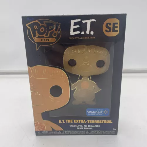 Funko Pop Walmart Exclusive Enamel Pin E.T. THE EXTRA TERRESTRIAL 4” NEW IN BOX