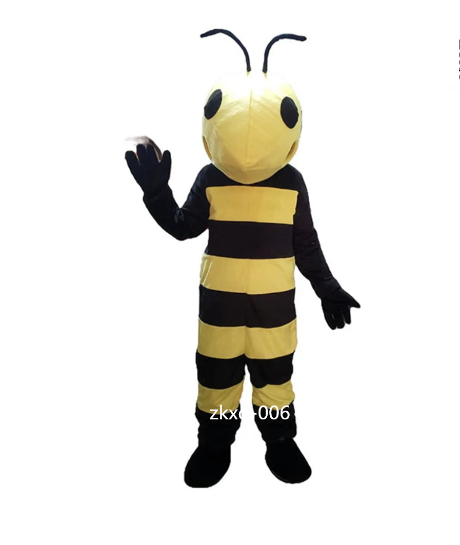 New honeybee Mascot Costume Animal Cartoon Fancy Dress Cosplay