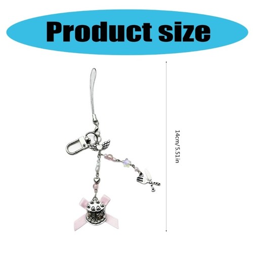 Unique Strawberry Cake Shape Phone Charm Stylish Dessert Phone Pendant for Phone - Zdjęcie 8 z 8