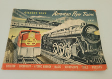 Vintage 1951 American Flyer Trains Catalog Gilbert Toys Co. With 1952 Price List
