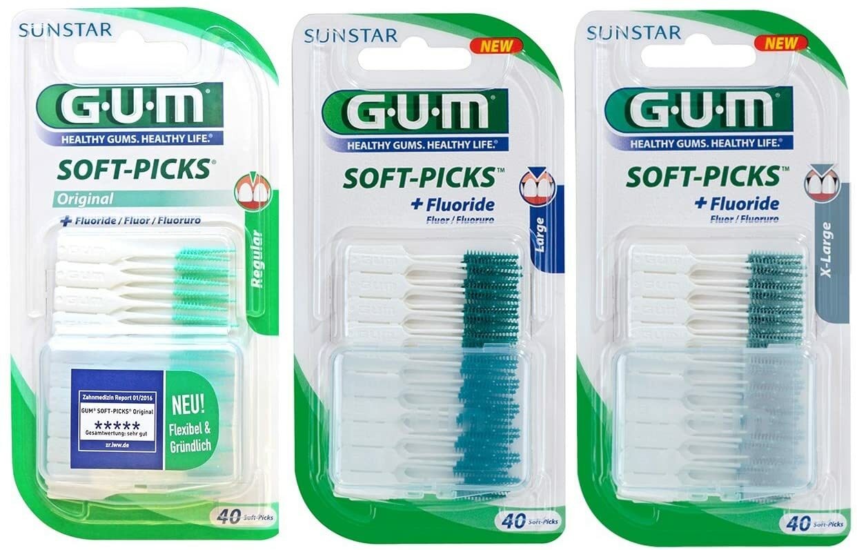 Мягкие насадки для жевательной резинки Original Interdentalbrsten 40er Packung Probierpack Gre re 5790₽