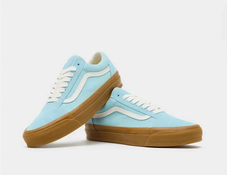 Vans Old Skool 36 Premium En Azul Claro Y Blanco Todas Las Tallas Stock Limitado - Imagen 2 de 4