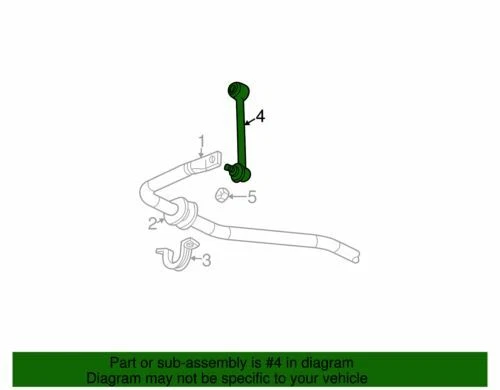 Genuino GM 2002-2009 GMC Chevy Suspensión Trasera Estabilizador Eje Enlace 88965471 Foto 2 de 2