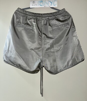 Rare FEAR OF GOD Seventh Collection Grey Iridescent Nylon Shorts