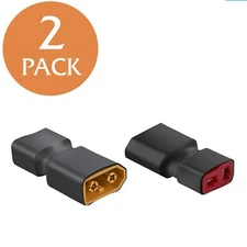 2X RC XT60 Male To Deans Plug Female T Connector Adapter Car Plane Lipo Battery