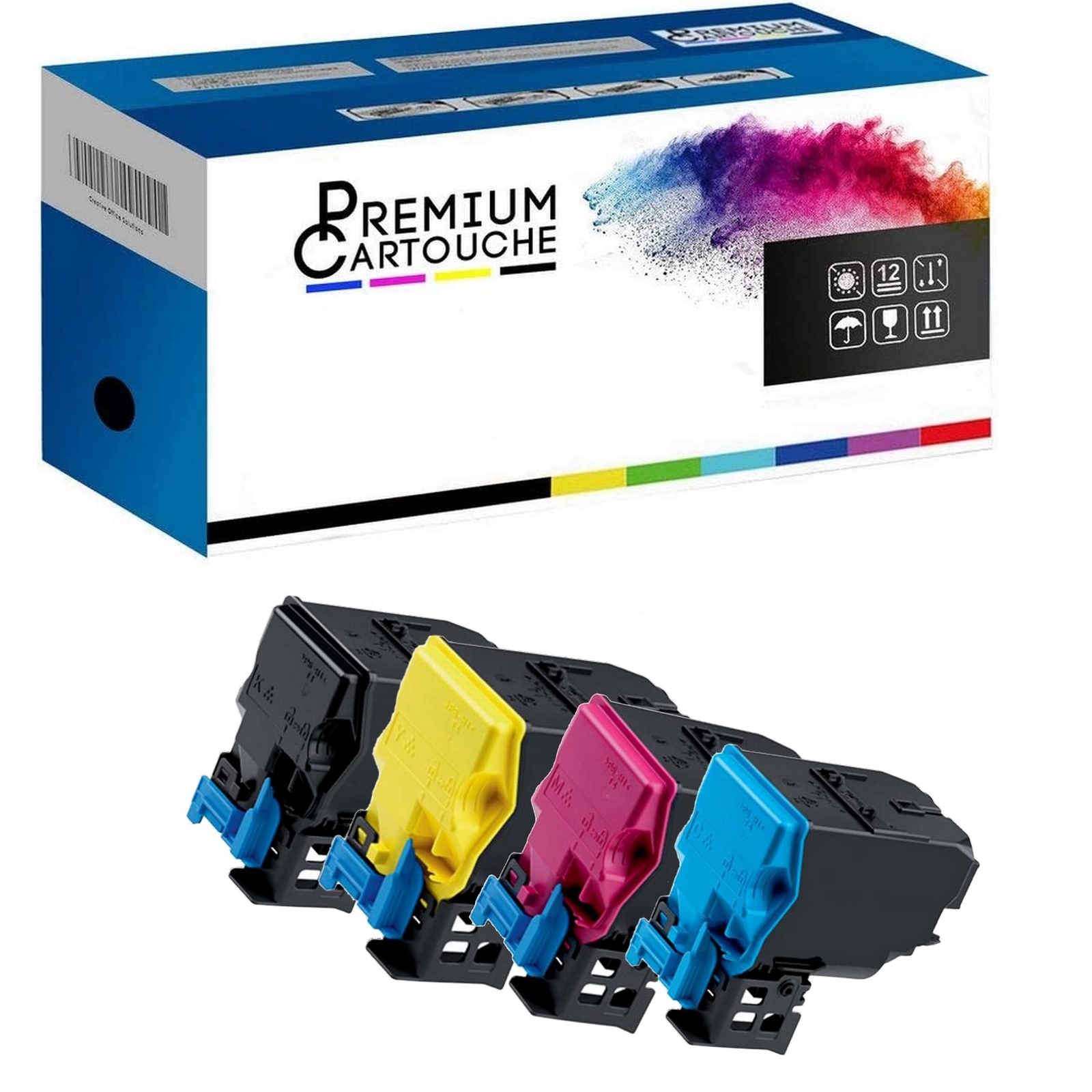 Toner TNP-48 premium pack de 4 à haute capacité pour impression laser Bizhub
