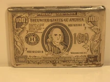 Vintage Series 1928 B $100 U.S.A. Cigarette Case Liberty Mutual