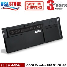 Battery for HP EliteBook Revolve 810 OD06 , HSTNN-IB4F, 698943-001 G1 G2 G3 44Wh