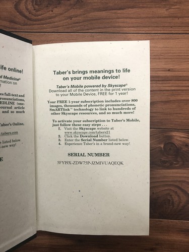 Tabers Zyklopädisches Medizinisches Wörterbuch, 21. Auflage - Bild 3 von 7