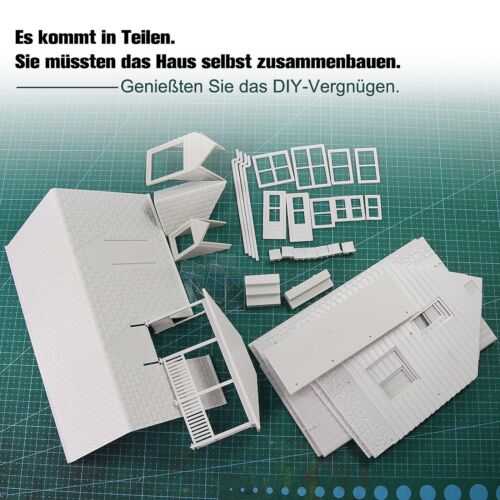 1Stk. 1:43 Modellbau Klebstoff Häuser Einfamilienhaus Pavillon Break Spur 0 - Bild 1 von 8