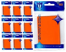 600 MAX PRO SMALL PREMIUM ORANGE DECK PROTECTORS SLEEVES Yugioh Lot - New!