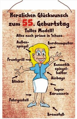 Frau geburtstag 55 55. Geburtstag