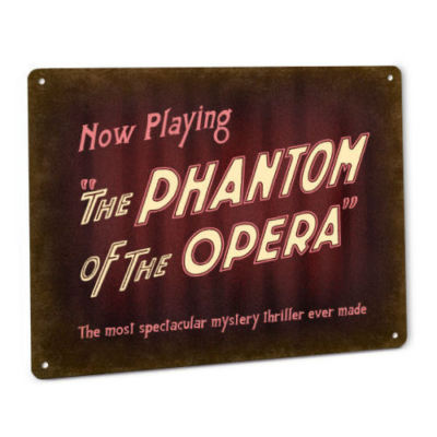 The Phantom Of The Opera Sign Gaston Leroux Movie 1925 1943 1962 2004 Musical