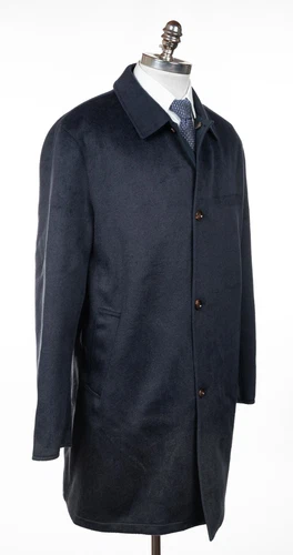 KIRED Navy Reversible Overcoat All Seasons Wool Regular Fit Jacket 48 (EU 58) image 4