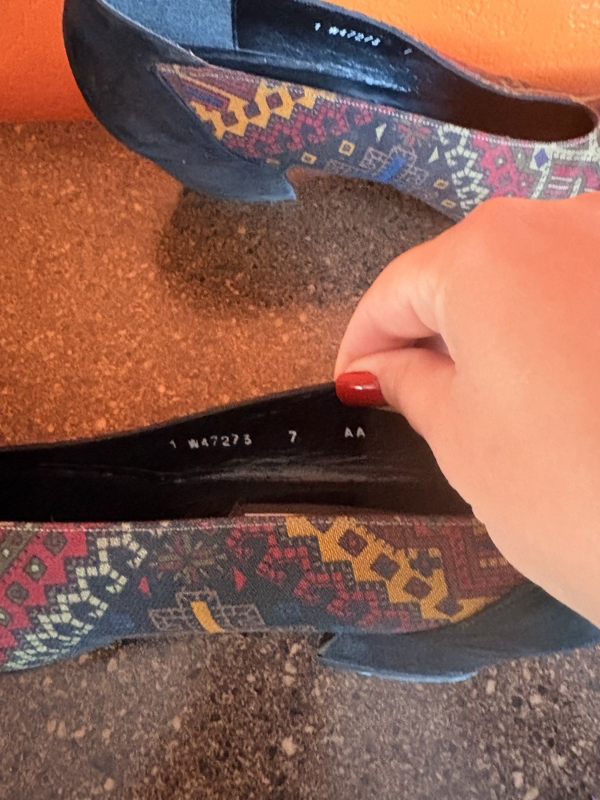 Stuart Weitzman Geometric Patchwork  Heel Pointed… - image 4