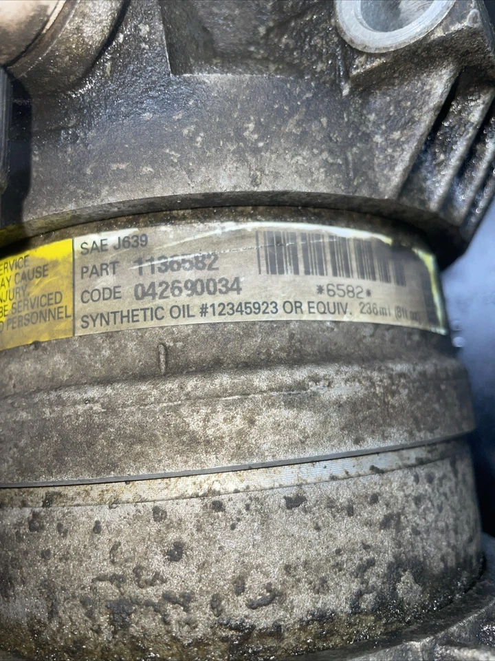 1995-1995 Chevrolet Tahoe Air Conditioning A/c Ac Compressor Oem A3DRM - Image 2 of 4