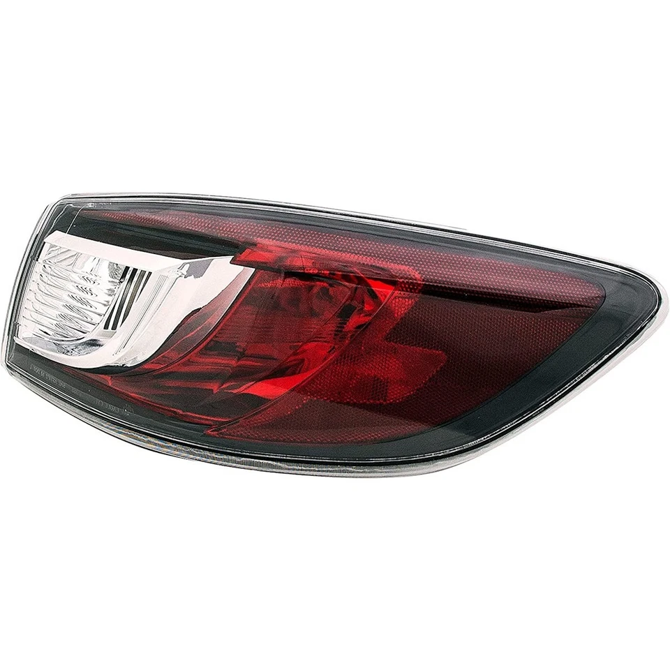 Luz trasera derecha halógena transparente y roja Dorman 1611647 para Mazda 3 2010-2013 Foto 3 de 4