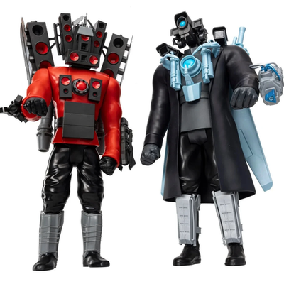 Skibidi Toilet Titans - Set of Two (2) - 24 Inch Large Toy Figures