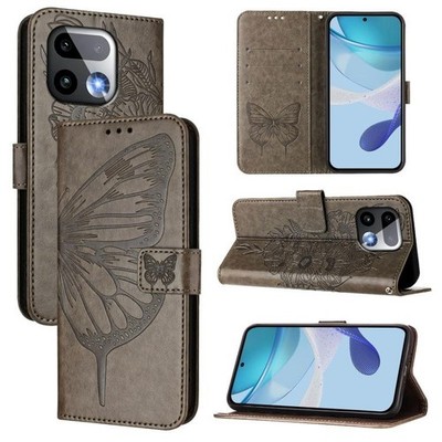 Hülle Handyhülle Leder Uni Schmetterlingsmuster für Realme 16 Pro 5G