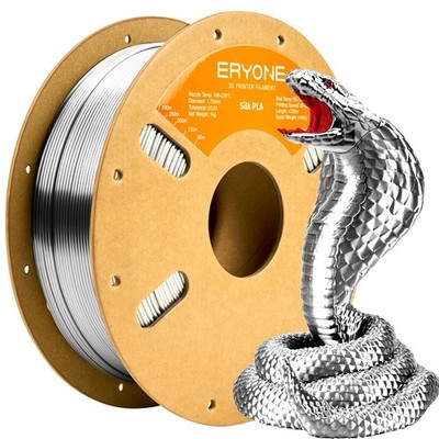 Silk PLA Filament for 3D Printer 1.75mm +/- 0.03mm, Shiny Filament 1kg (2.1lb...