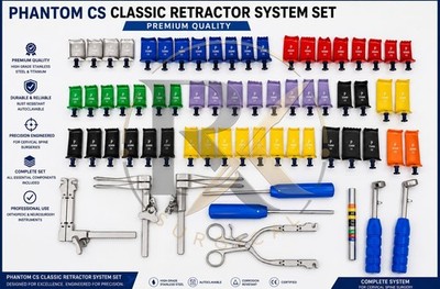 A+ Phantom CS Classic Cervical Spine Retractor System Set with Box - Image 2 of 