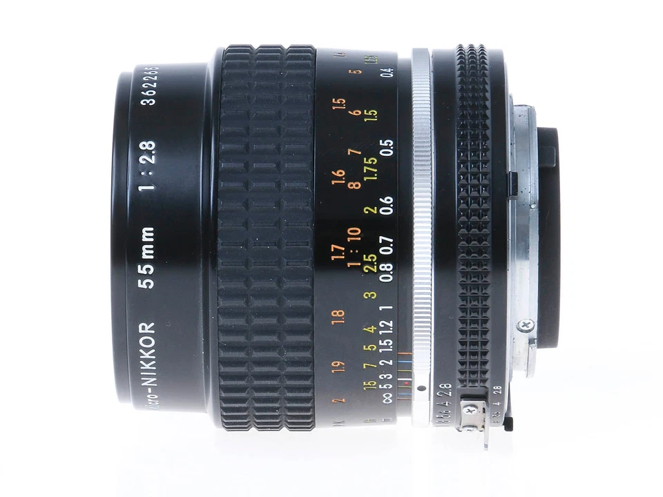 Lente Nikon Micro NIKKOR Ai-S 55 mm f2,8 enfoque manual montaje F con capucha *EXCELENTE* Foto 2 de 4