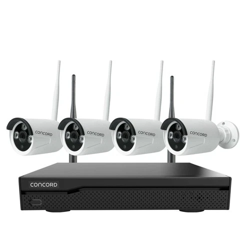 Concord 10 Channel WiFi NVR Kit with 4 x 5MP Bullet Cameras IP66 V4