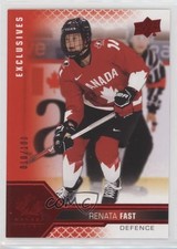 2022 Team Canada Juniors Women's WC UD Exclusives 10/100 Renata Fast #68 0gn4