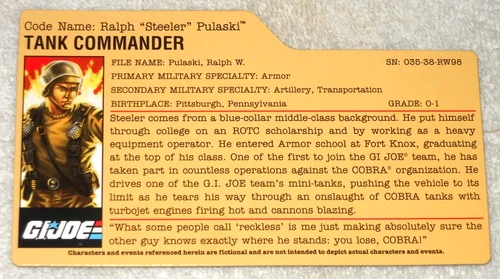 2008 Steeler (ultimate battle pack version) - GI Joe file card