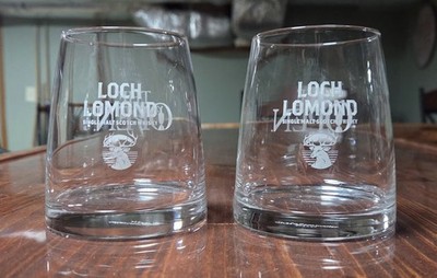 2 Loch Lomond THE OPEN Single Malt Scotch Whisky Glasses Chef & Sommelier France