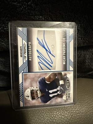 Micah Parsons 2020 SAGE Hit Premier Draft Top Prospects Autographs #21MP RC  