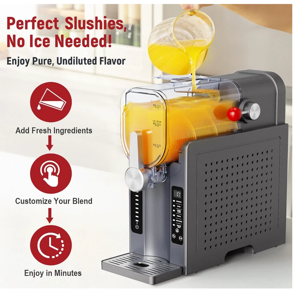 Máquina Slushie - Máquina para batidos de bebidas y proteínas congeladas | Nueva caja abierta Foto 2 de 4