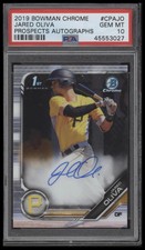 2019 BOWMAN CHROME JARED OLIVA CPA-JO 1ST RC AUTOGRAPH PSA 10 PITTSBURGH PIRATES