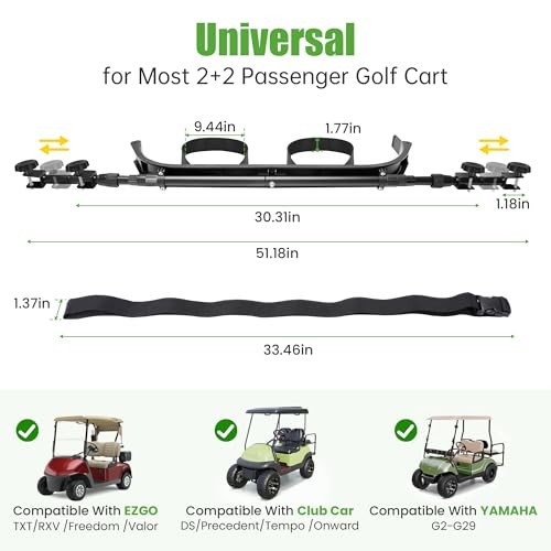 Universal Golf Bag Attachment No-drilling Required Golf Bag Holder Rack for - Picture 4 of 7