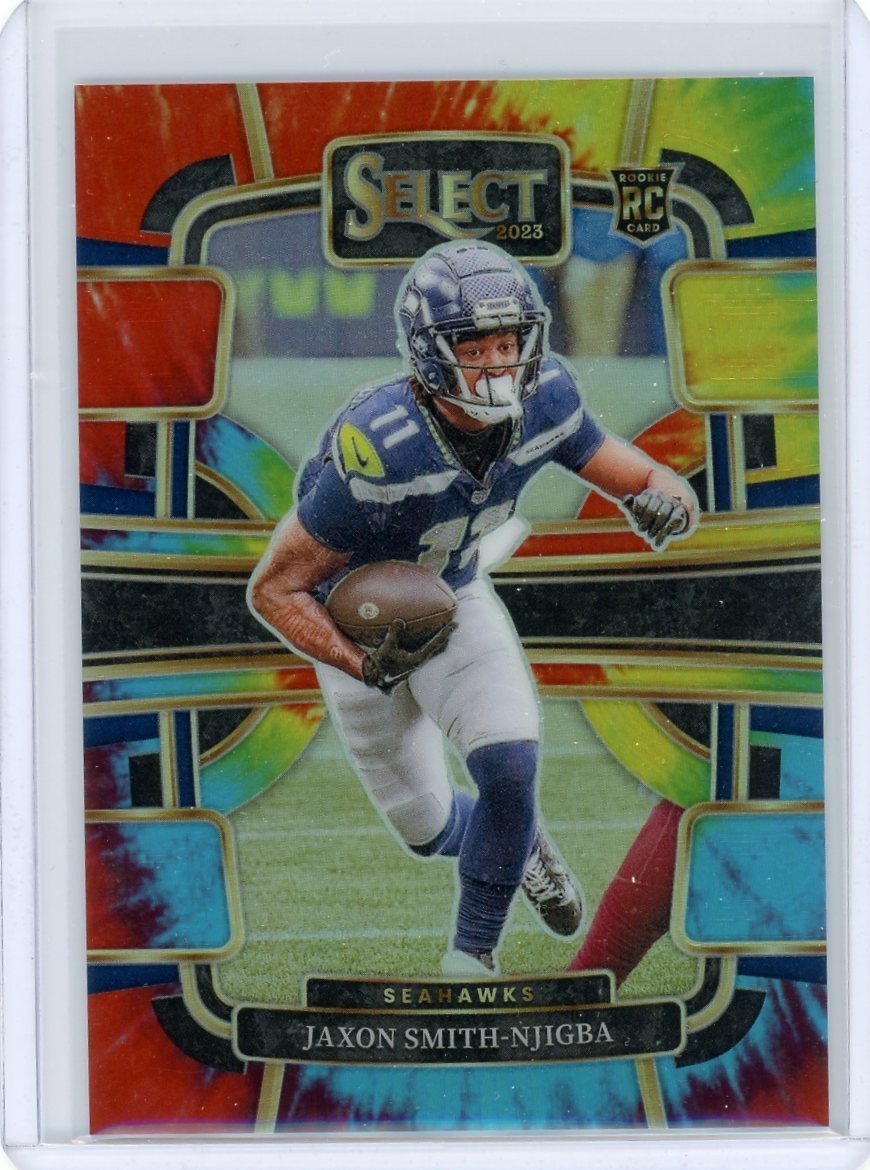 2023 Select JAXON SMITH-NJIGBA RC Concourse Tie-Dye Prizm #d 25/25 Seahawks