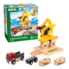 BRIO Cargo Station 33280 for ages 3 and up. Toy Wooden Toy Train Track Set