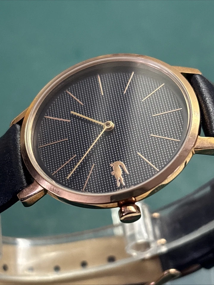 Lacoste Women's Watch 2001115 Moon Quartz Black Dial Mesh Stainless Steel 35mm - Image 2 of 4