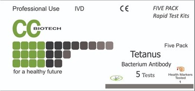 5er Pack Tetanus Bluttest. Schnelltest mit Ergebnis. 5 Tests in 1 Box