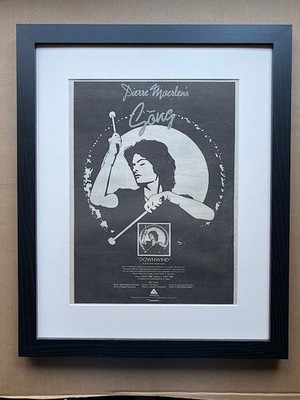 PIERRE MOERLENS GONG DOWNWIND (FRAMED) POSTER SIZED original music press advert 