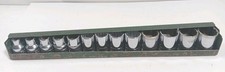 Sk Tools 38 Drive 12pt Metric Socket Set 7-19mm Sockets In Green Metal Case S-k Sk Tools 38 Drive 12pt Metric Socket Set 7-19mm Sockets In Green Metal Case S-k