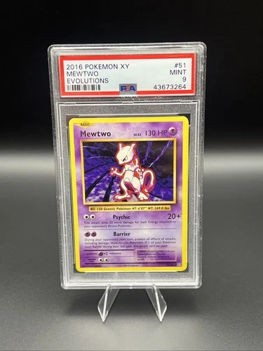 2016 POKEMON XY EVOLUTIONS #51 MEWTWO PSA 9